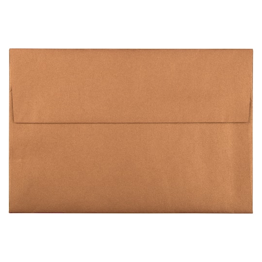 JAM Paper Copper Stardream A8 Metallic Invitation Envelopes, 50ct.